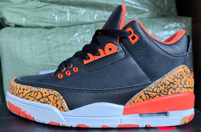 Air Jordan 3 Cement Orange Black [Cheap Jordans Shoes 3 42]